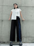 Stripe Panel Wide Pants